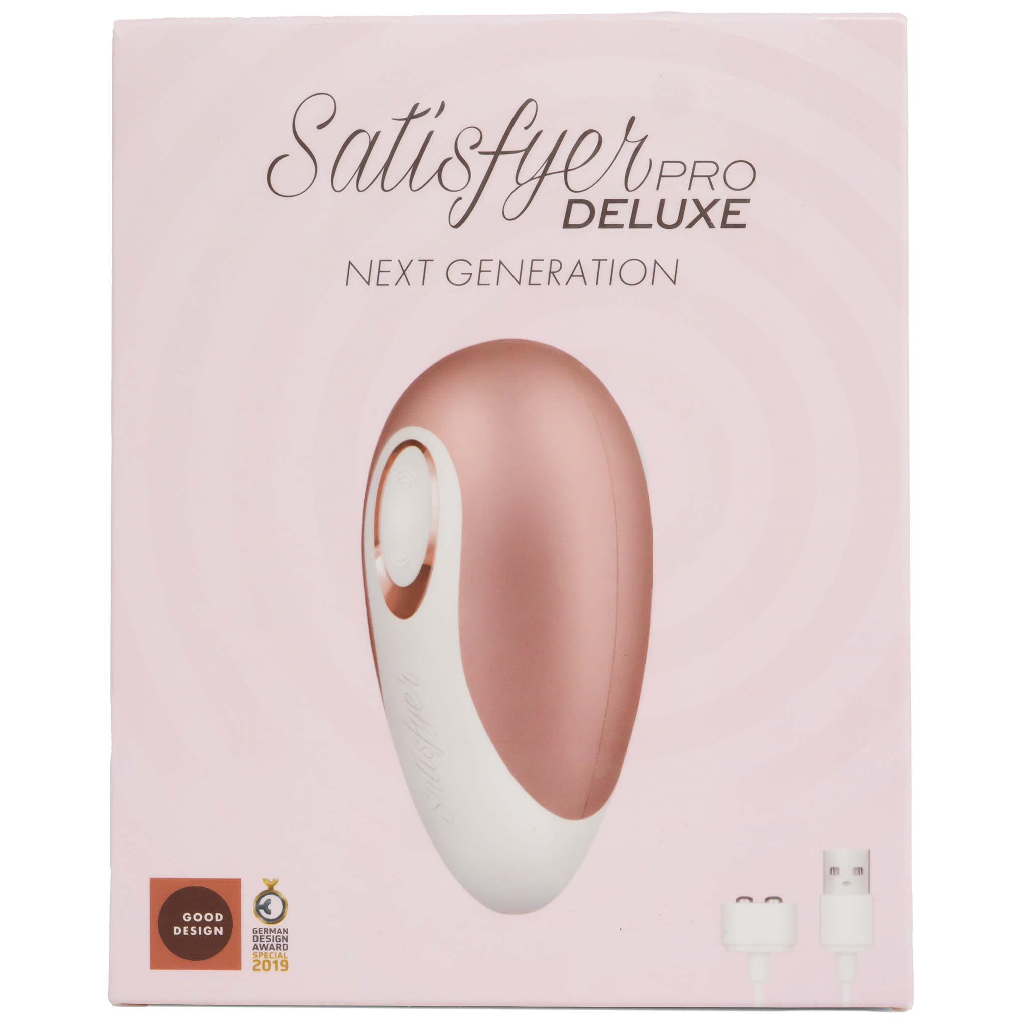 Satisfyer - Pro Deluxe Vibrator, Pink/White Satisfyer - Pro Deluxe Vibrator, Pink/White