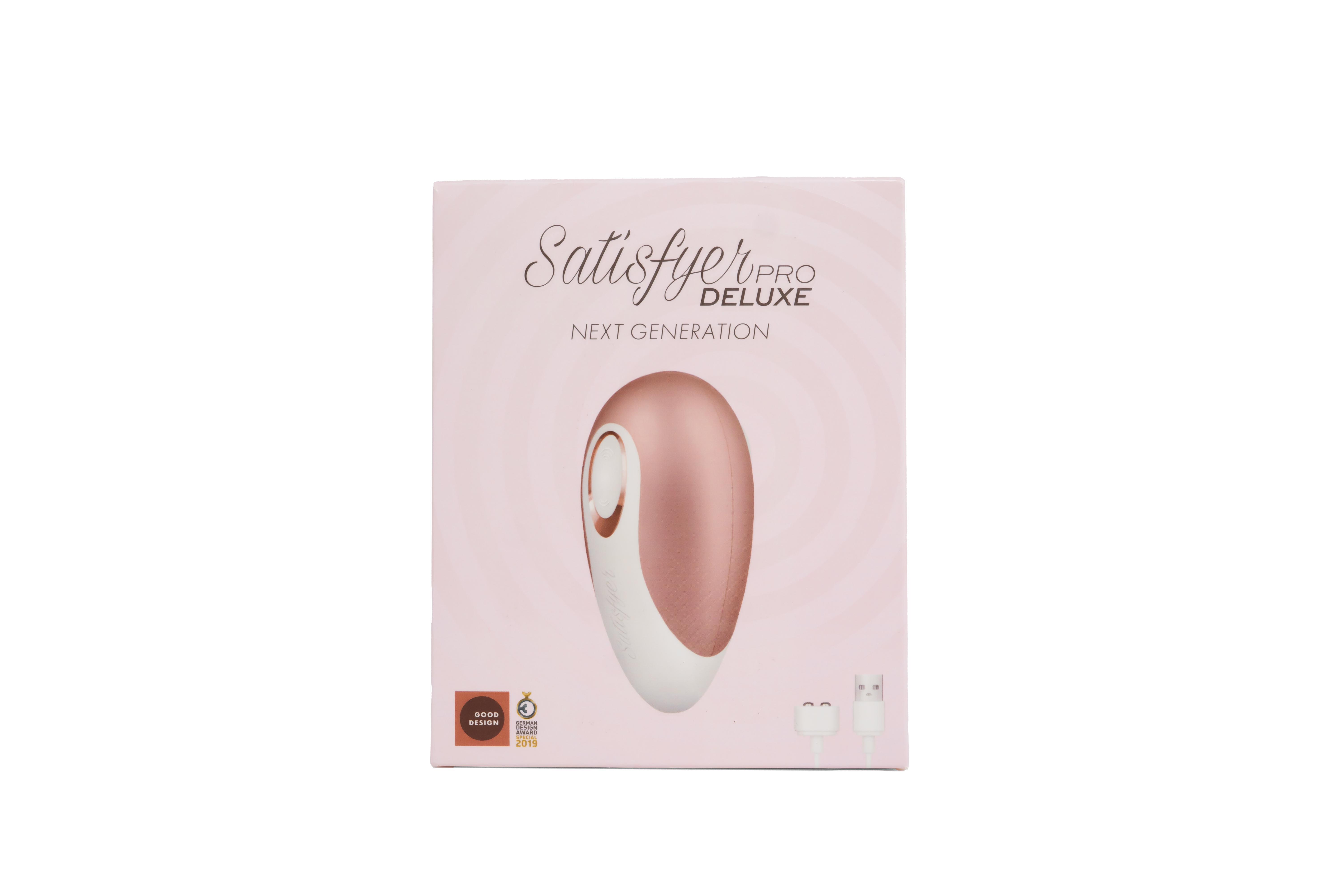 Satisfyer - Pro Deluxe Vibrator, Pink/White Satisfyer - Pro Deluxe Vibrator, Pink/White