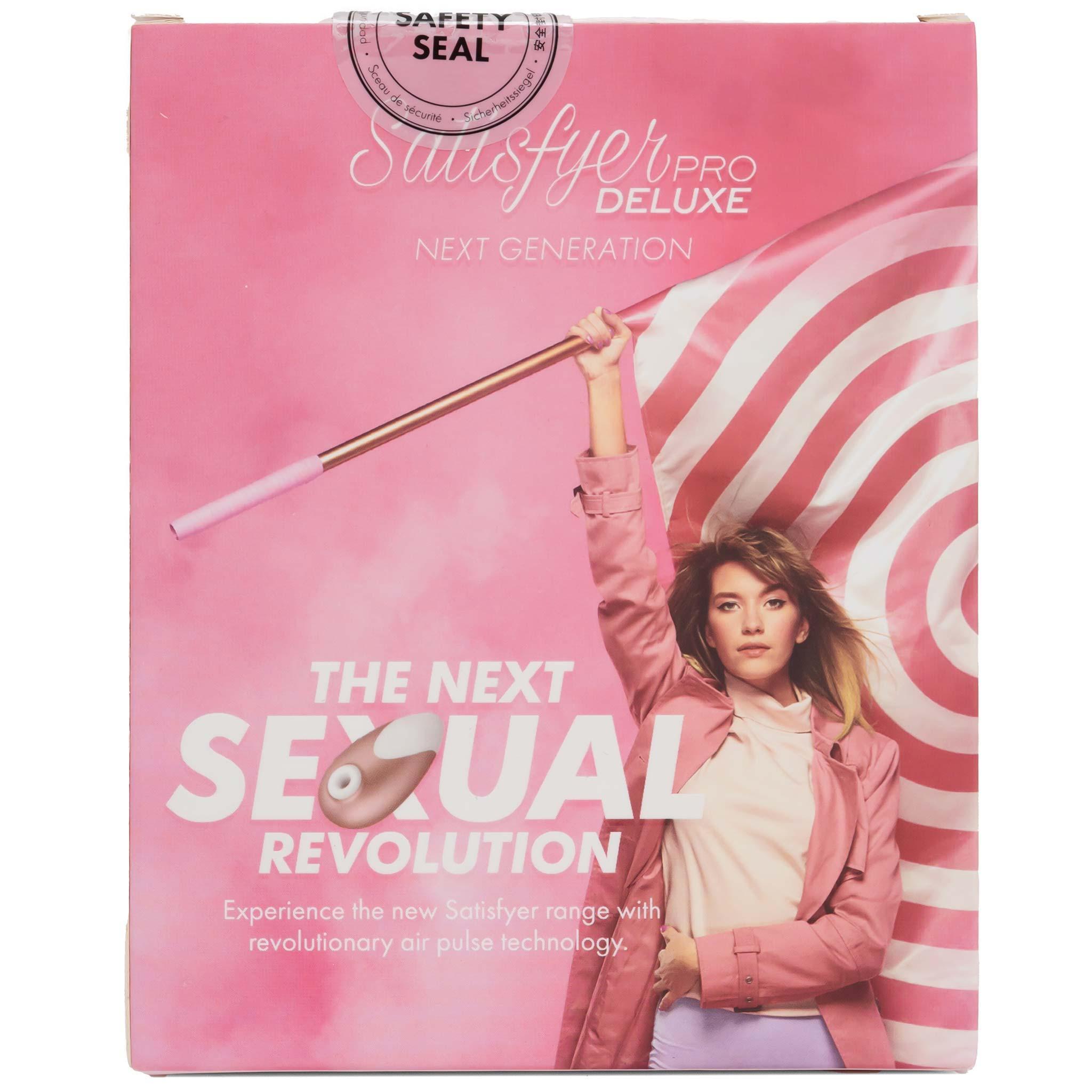 Satisfyer - Pro Deluxe Vibrator, Pink/White Satisfyer - Pro Deluxe Vibrator, Pink/White