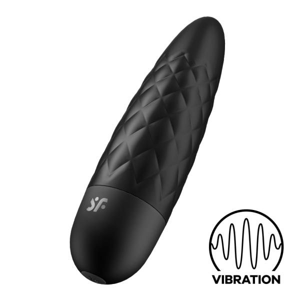 Satisfyer Ultra Power Bullet 5 Vibrator, Black 10 cm